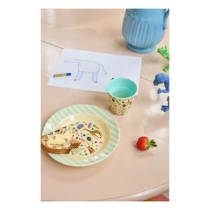 Rice - Fun Fair Melamin-Suppenteller | Blau