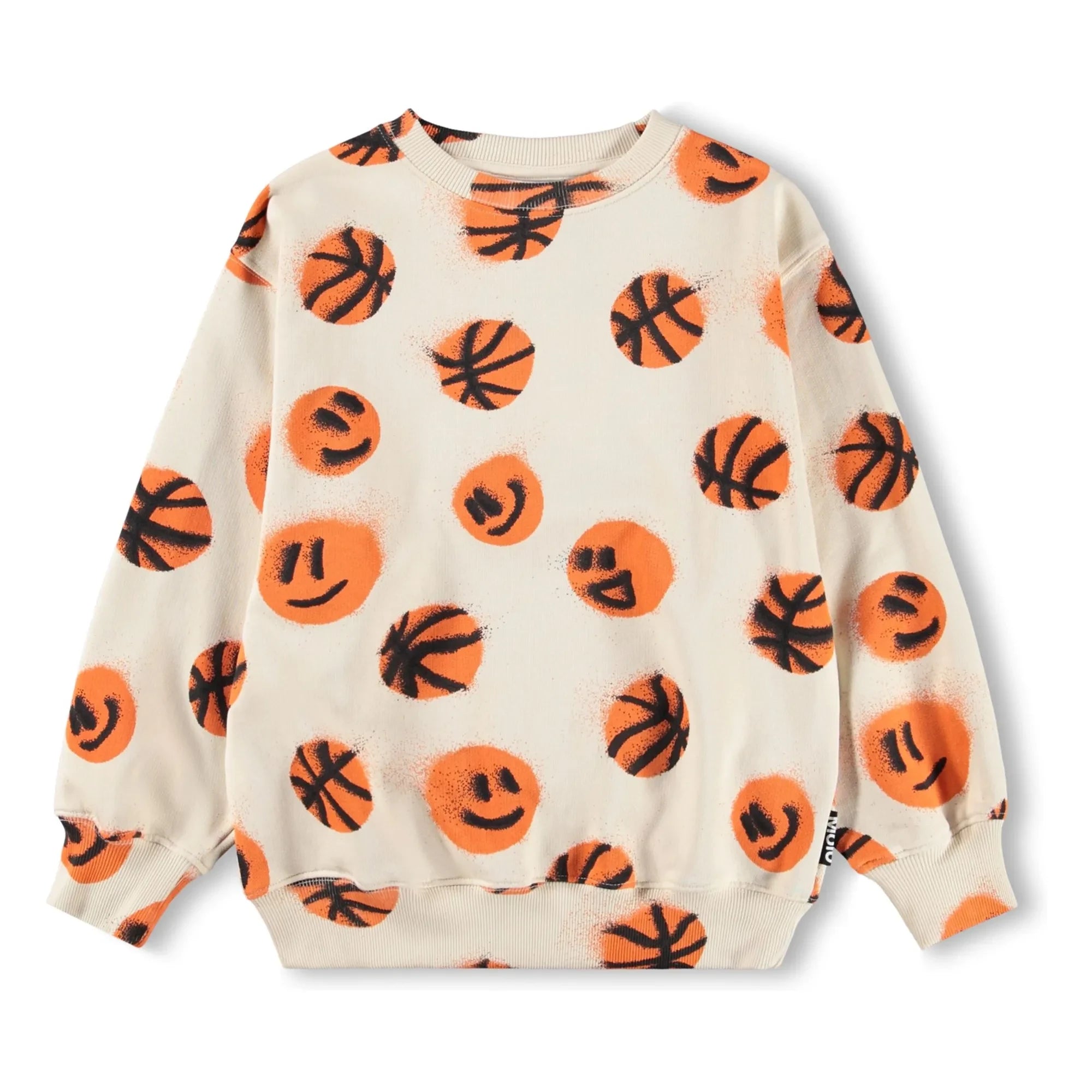 Molo - Monti Basketball Sweatshirt aus Bio-Baumwolle | Ecru