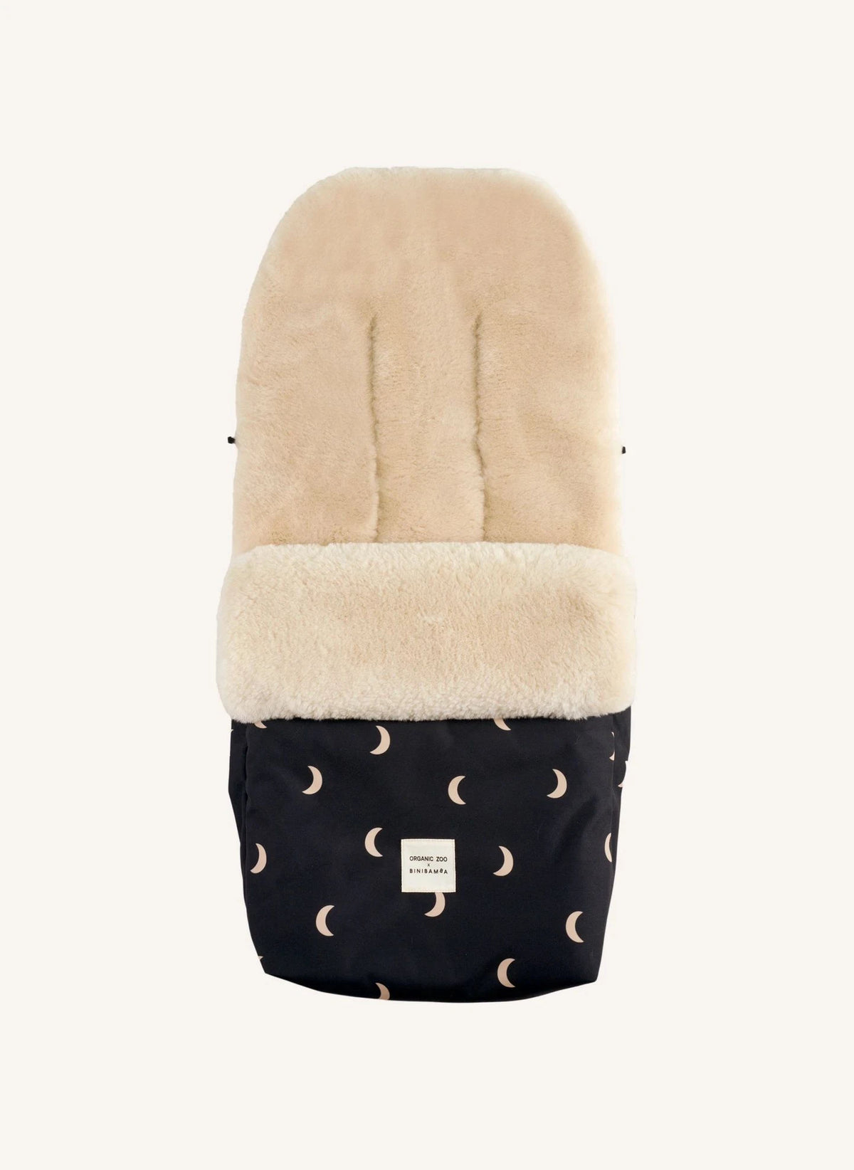 BINIBAMBA - Binibamba x Organic Zoo Universeller Schafsleder Fußsack | Mond