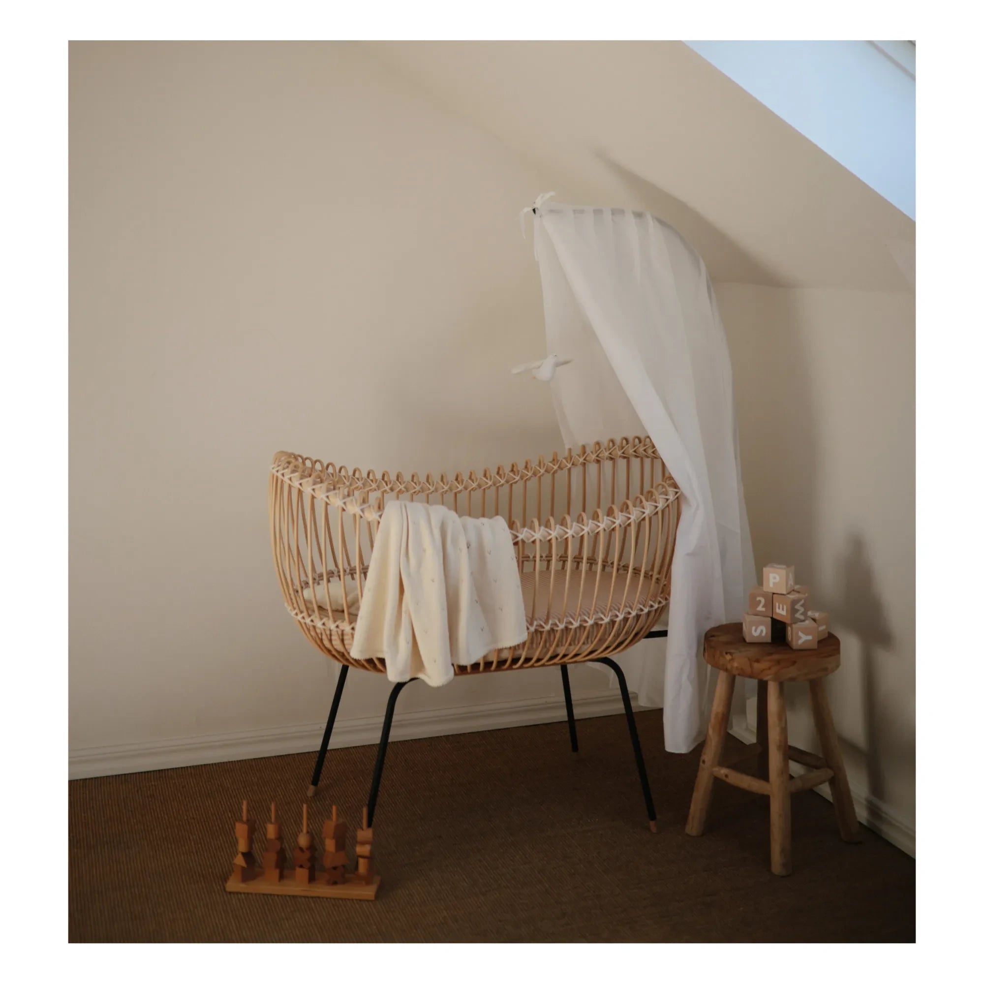 Bermbach Handcrafted - Lola Korbwiege - Baumwollseil