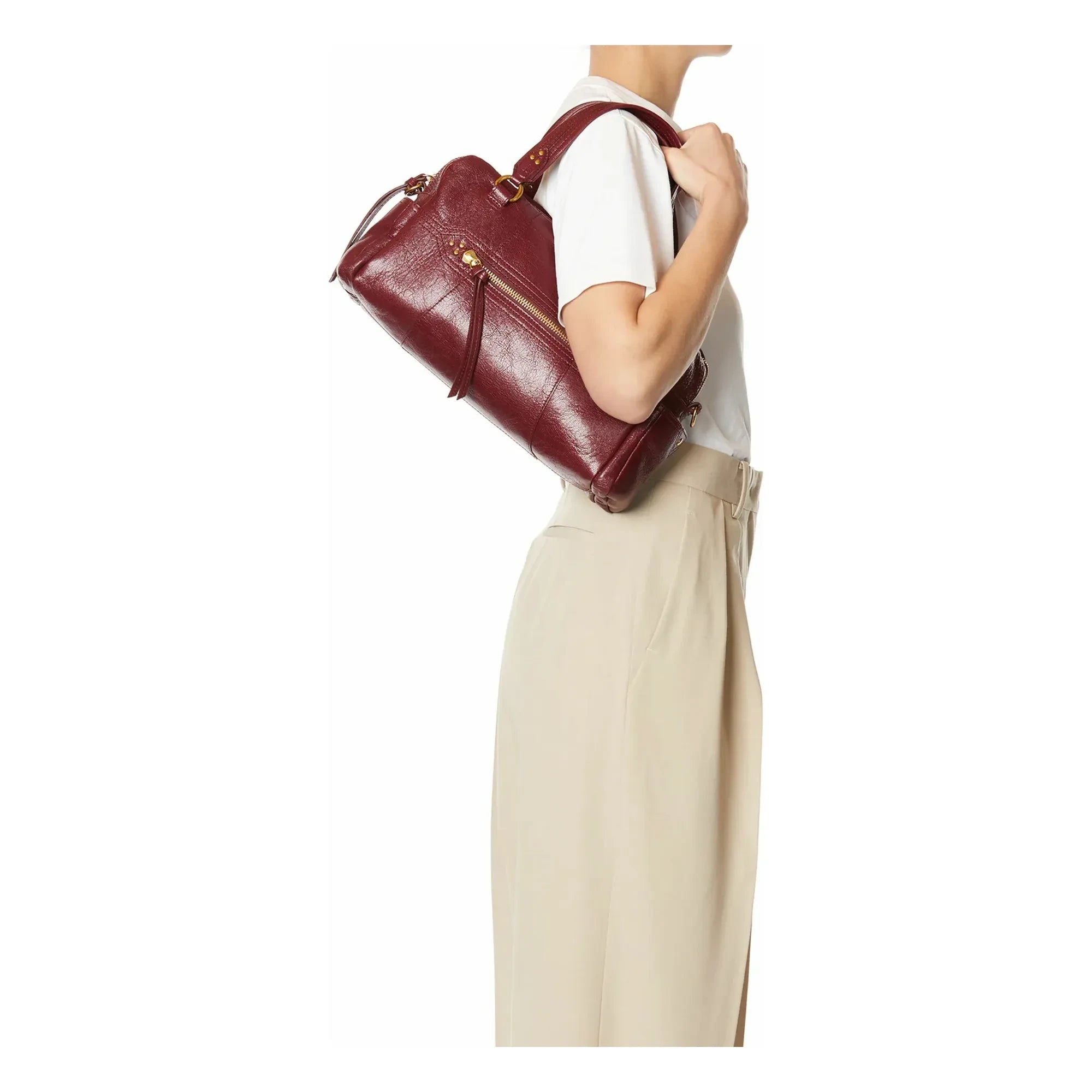 Jérôme Dreyfuss - Lucky Bowling Tasche Ziegenleder | Bordeaux