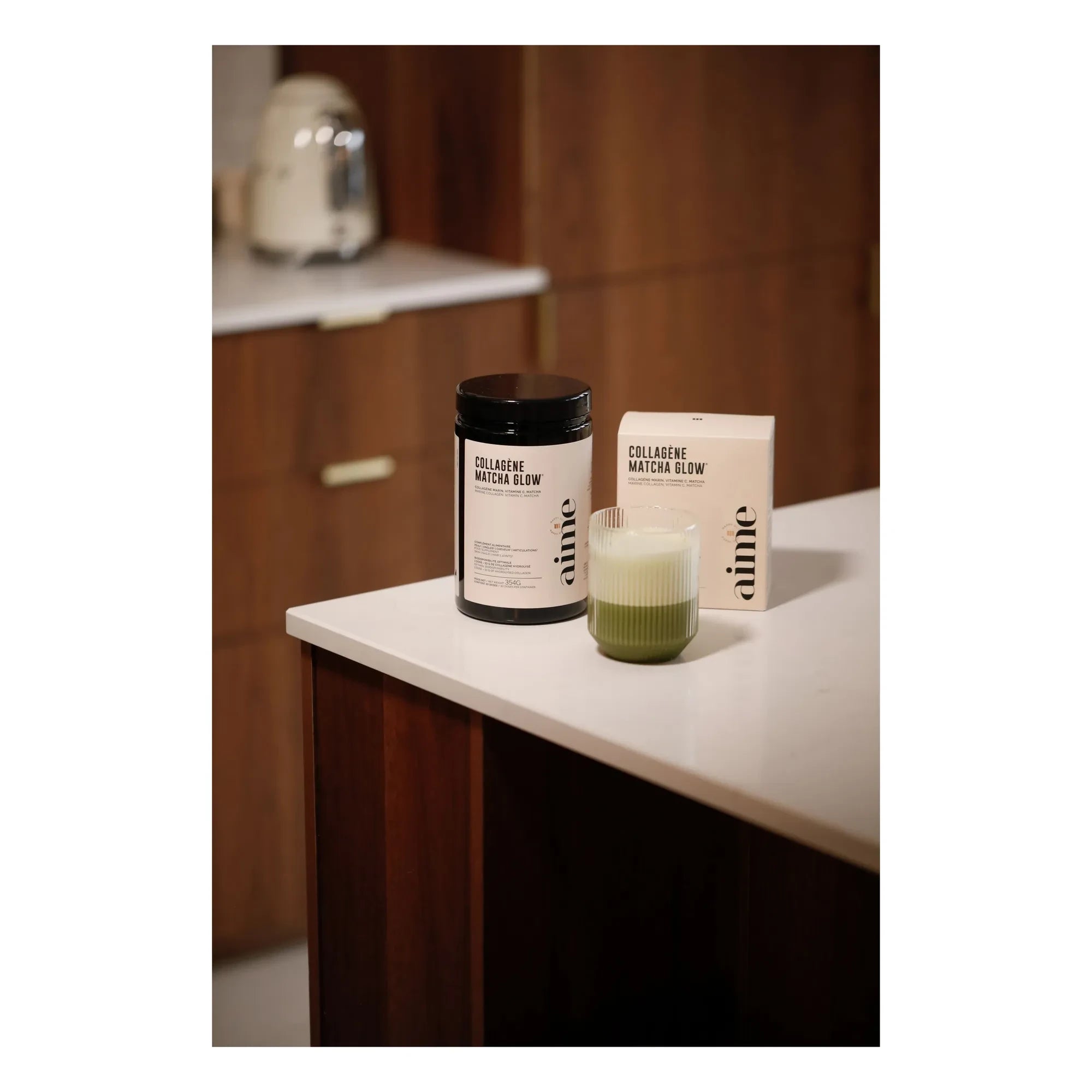 AIME - Matcha Glow Kollagen-Nahrungsergänzung - 30 Tage