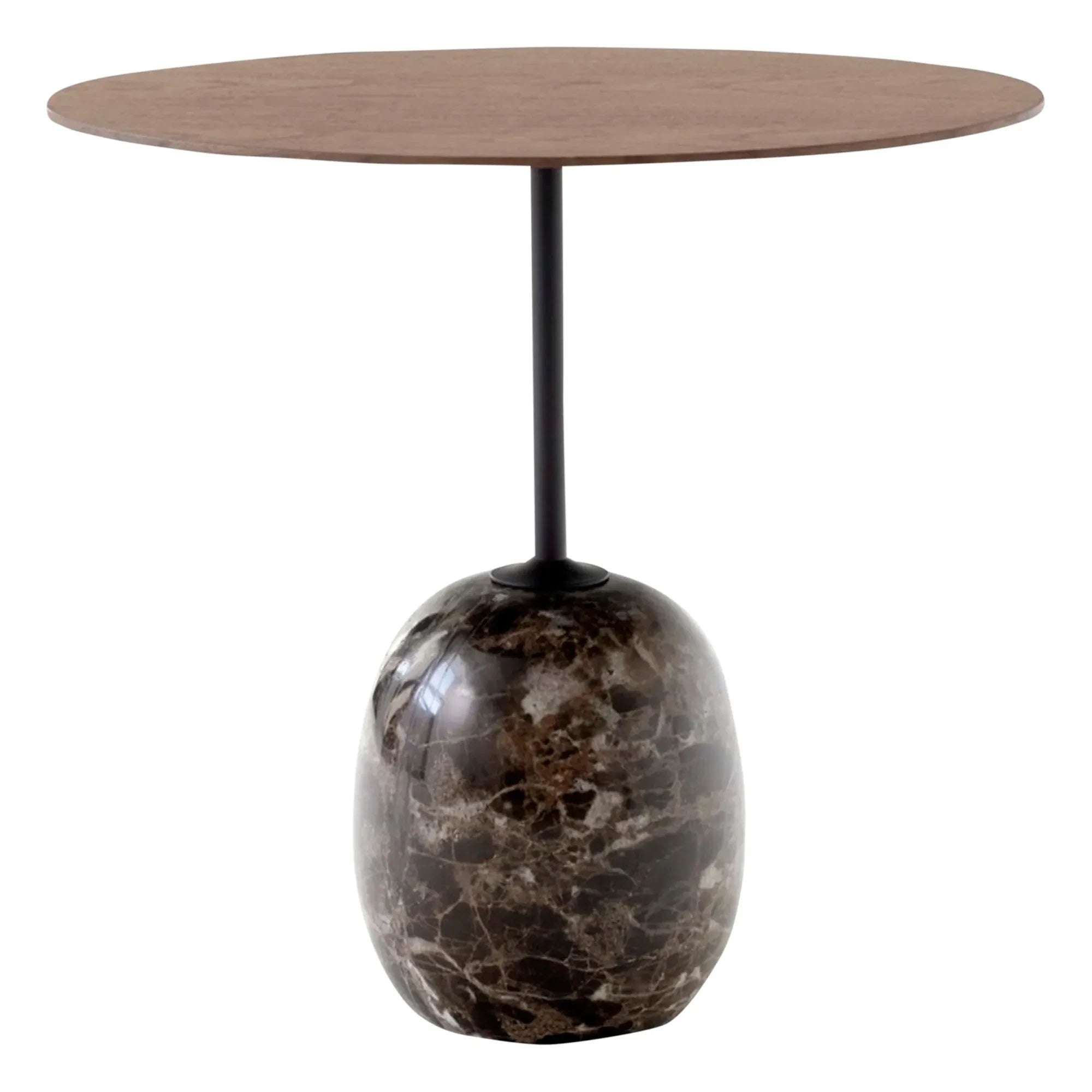 & Tradition - Lato LN9 Beistelltisch, Nussbaum Tischplatte