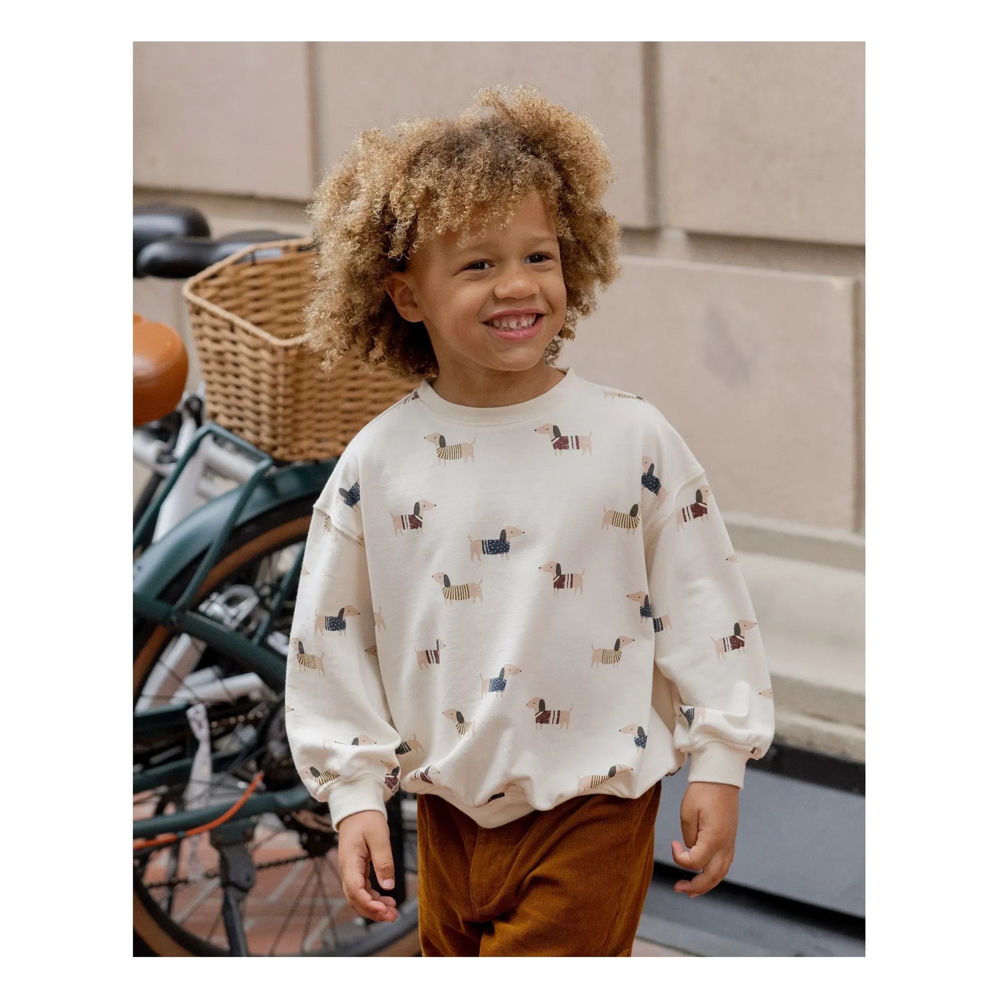 Rylee + Cru - Noel-Hunde-Sweatshirt | Elfenbein