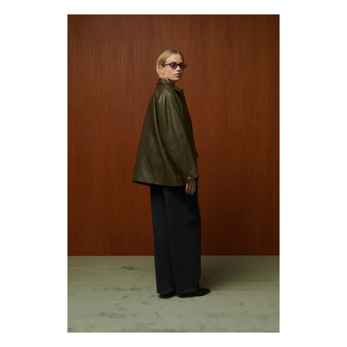 BELLEPIECE - Parker Lederjacke | Bronze