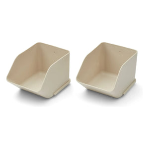 Liewood - Rosmarin Aufbewahrungsbox für den Tisch - 2er Set | Sand