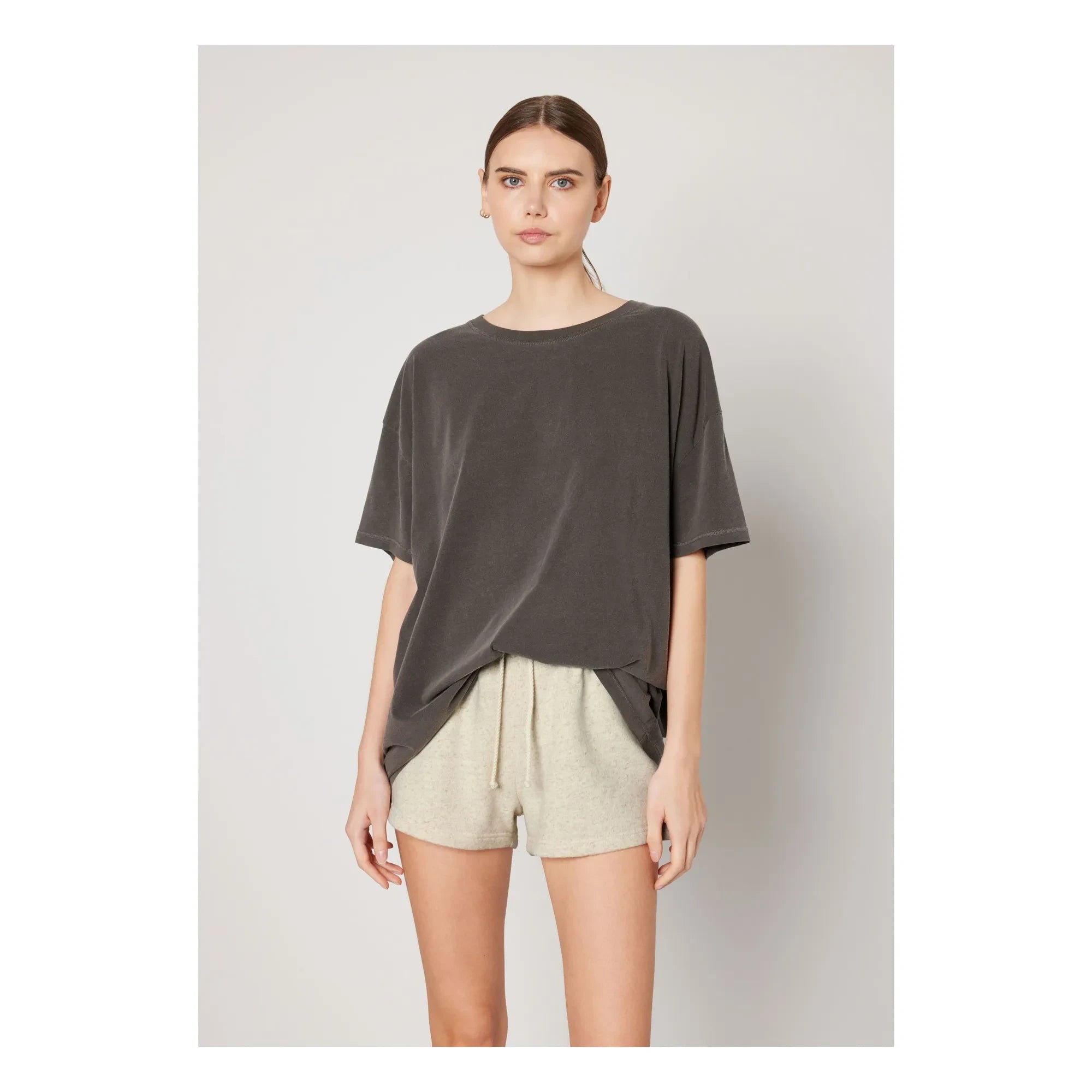 American Vintage - Pymaz Boatneck T-Shirt | Carbon