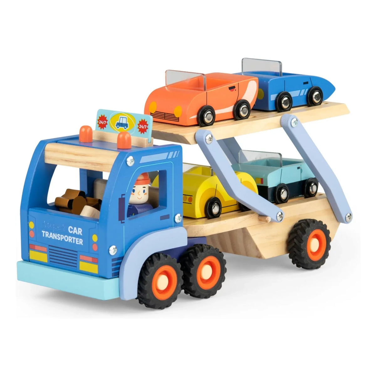 Moulin Roty - Autotransporter und Zubehör | Blau