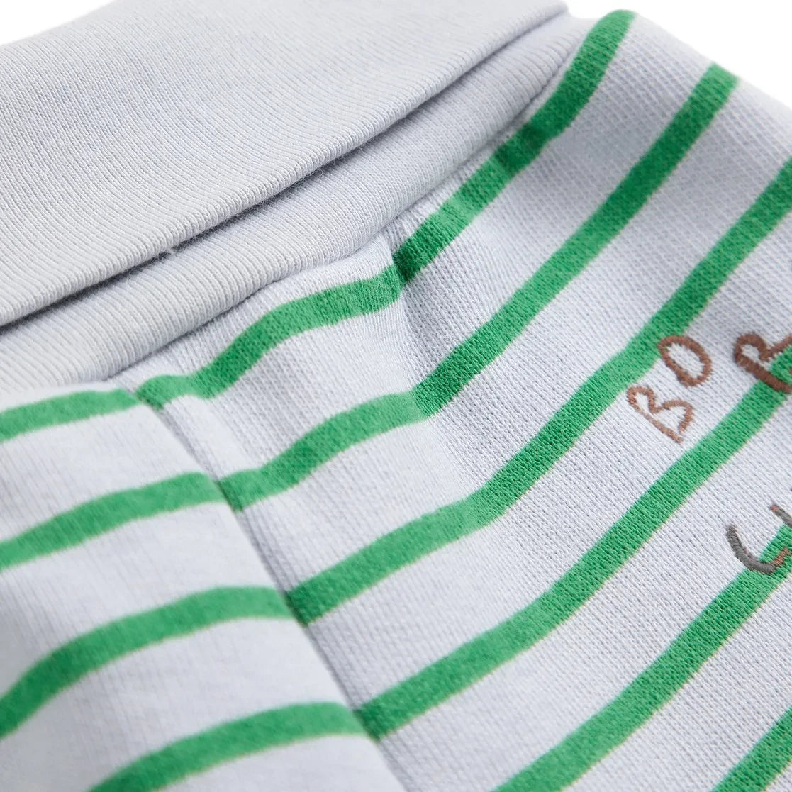 Bobo Choses – Gestreifte Jogginghose aus Bio-Baumwolle | Grau