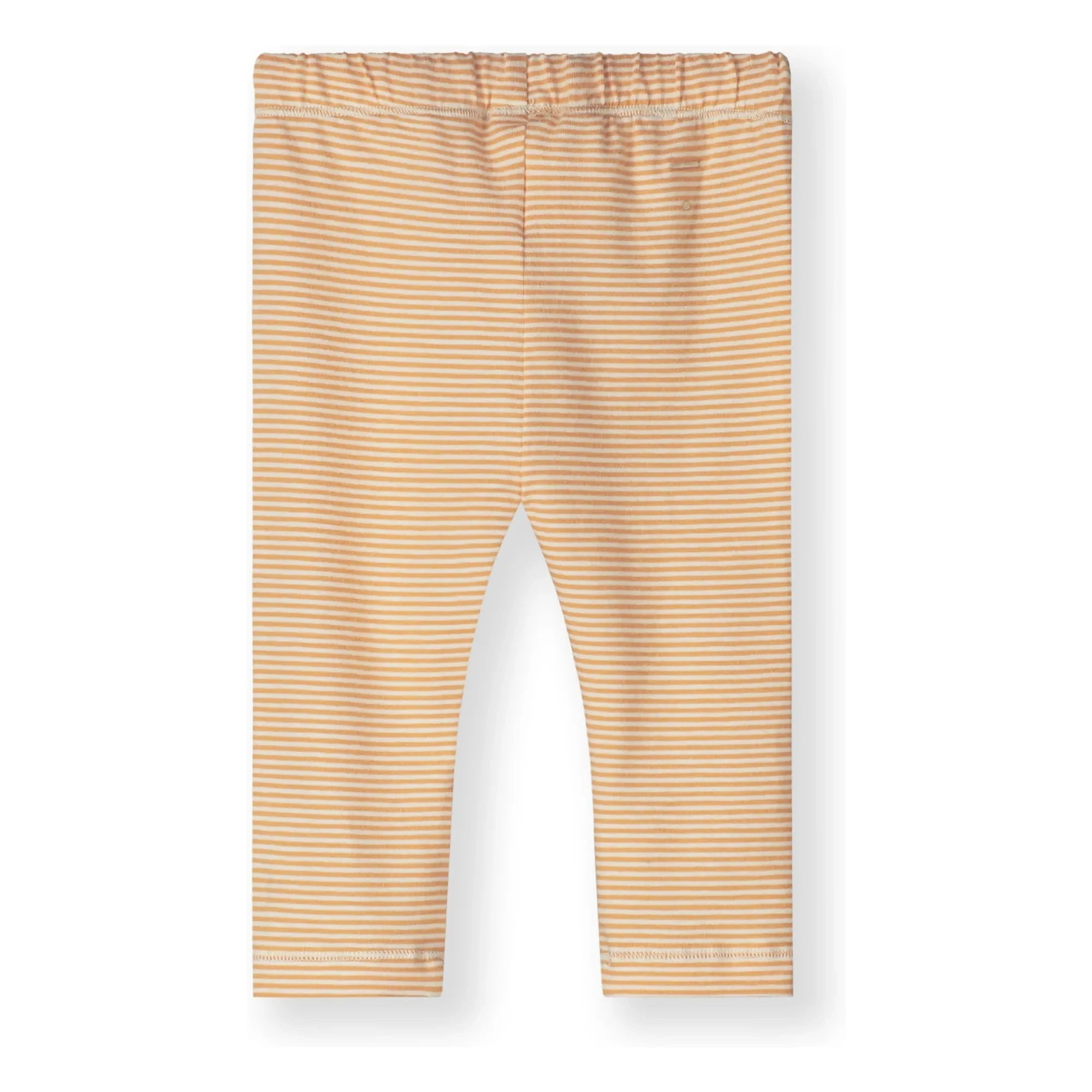 Gray Label - Gestreifte Leggings aus Bio-Baumwolle | Aprikose
