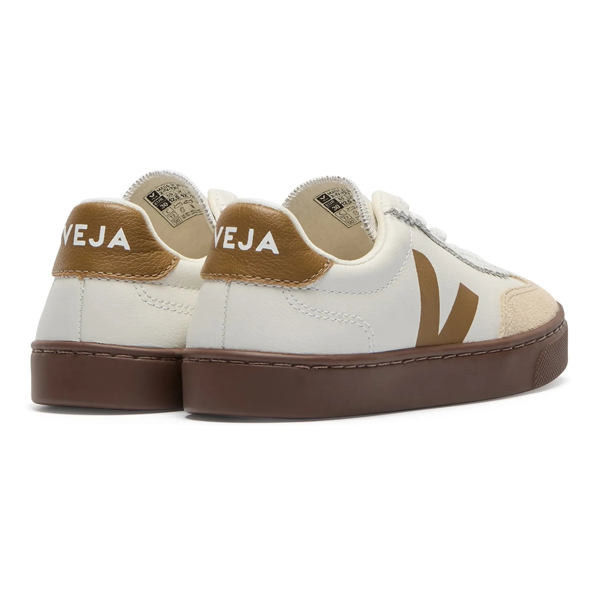 Veja - O.T. Elastische Schnürsenkel Leder Volley Sneakers | Braun