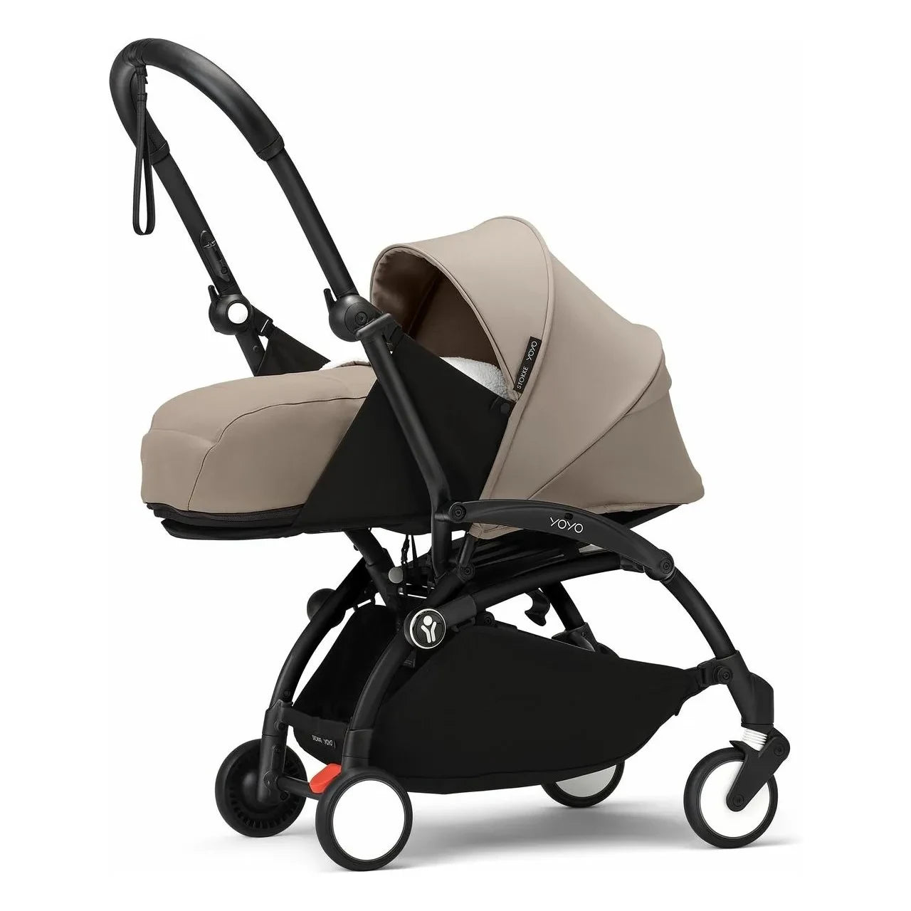 Stokke® - YOYO³ kompletter Kinderwagen 0+ und 6+ Schwarzer Rahmen | Taupe Braun