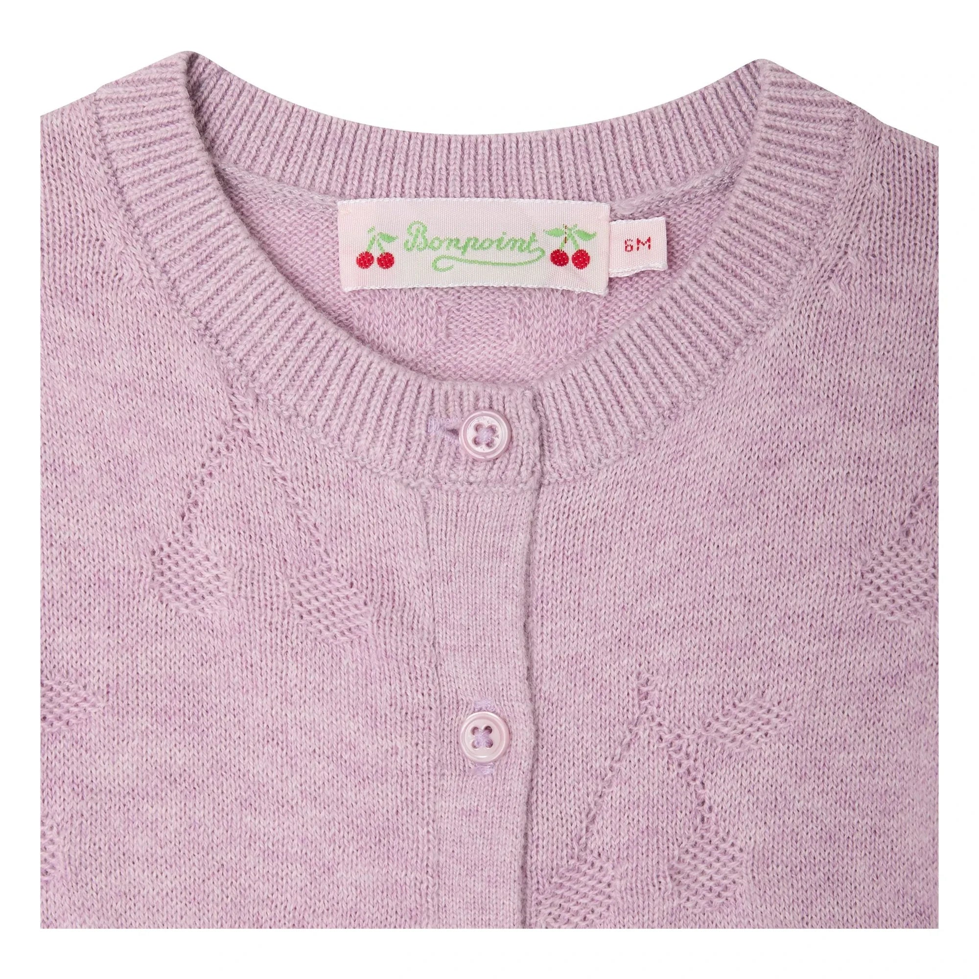 Bonpoint - Teyana Kinder-Cardigan Bio-Baumwolle | Altrosa