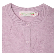 Bonpoint - Teyana Kinder-Cardigan Bio-Baumwolle | Altrosa