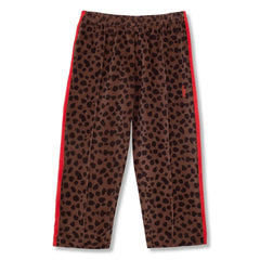 Wynken – Leopardenhose mit geradem Bein | Braun