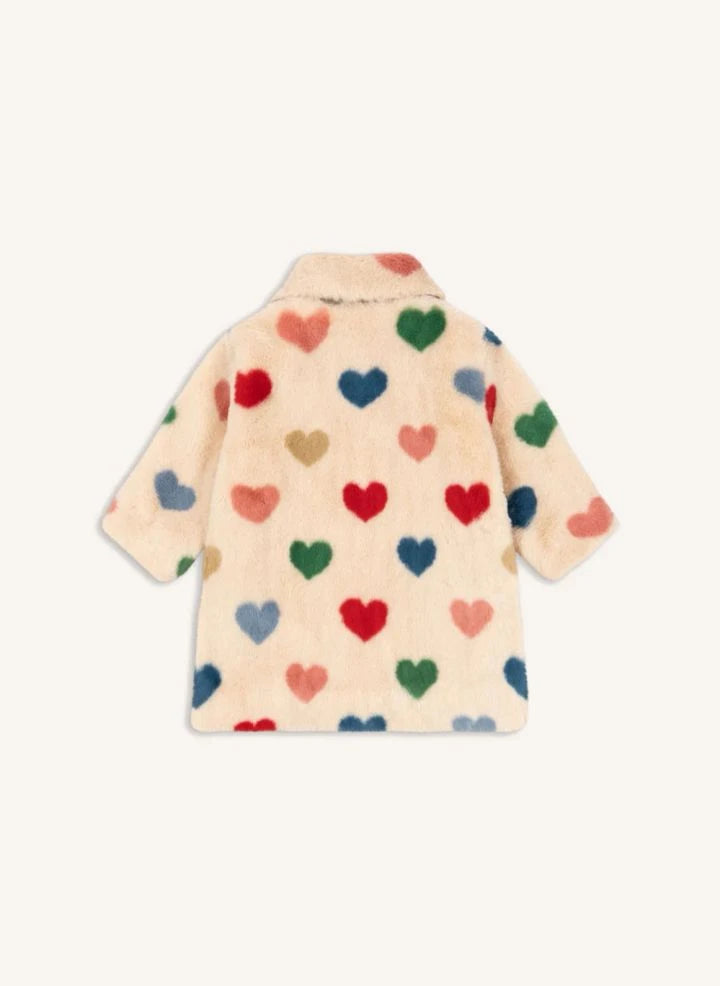 Konges Sløjd - Fuzzie Kunstfellmantel aus recycelten Fasern | Beige