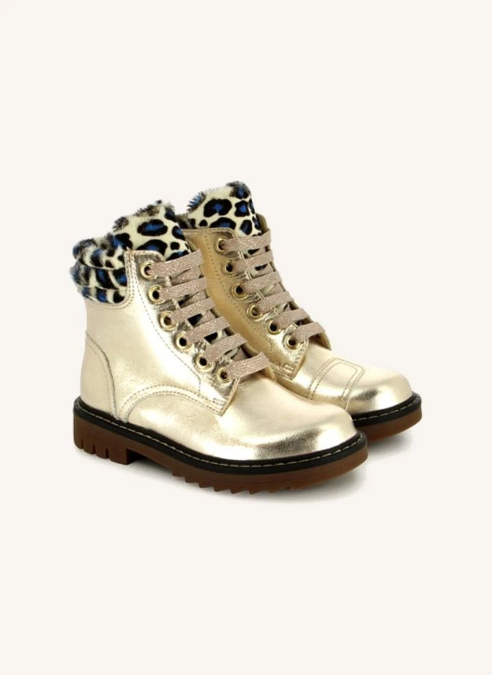 Pom d'Api - Sid Hi Schnürstiefel Metallic | Gold