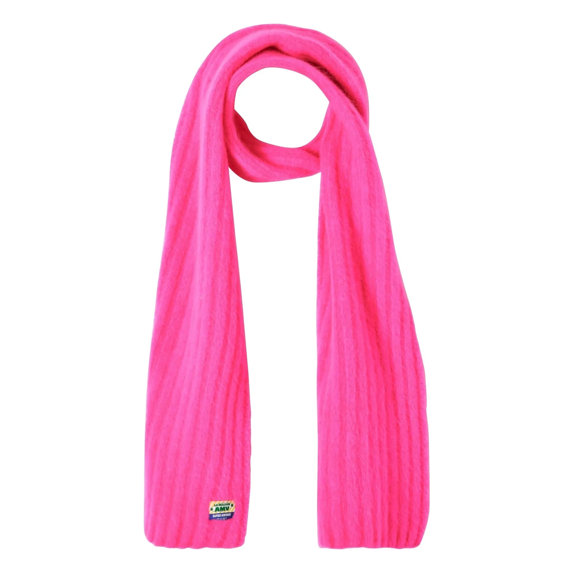 American Vintage – Vitow Schal aus Wolle und Alpaka | Leuchtendes Pink