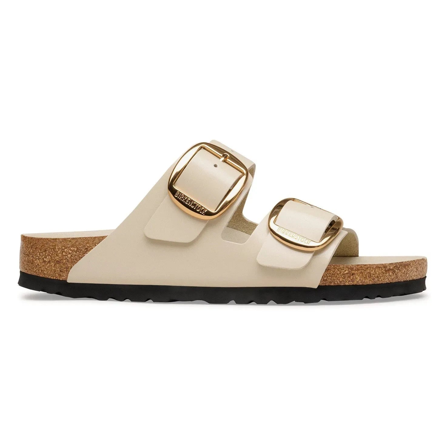 BIRKENSTOCK - Big Buckle Sandalen | Creme
