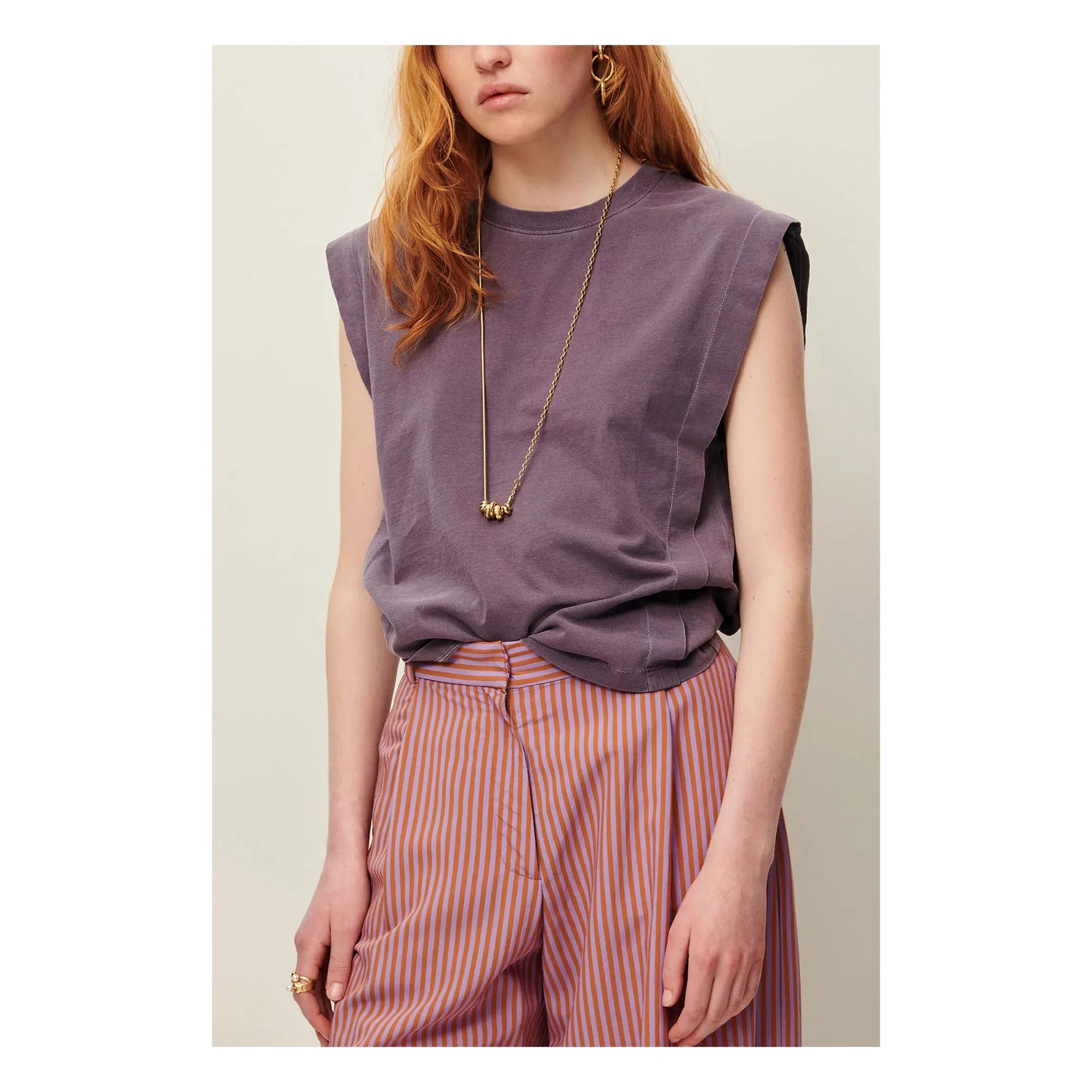 Sessùn - Orlando Baumwoll-T-Shirt | Lila