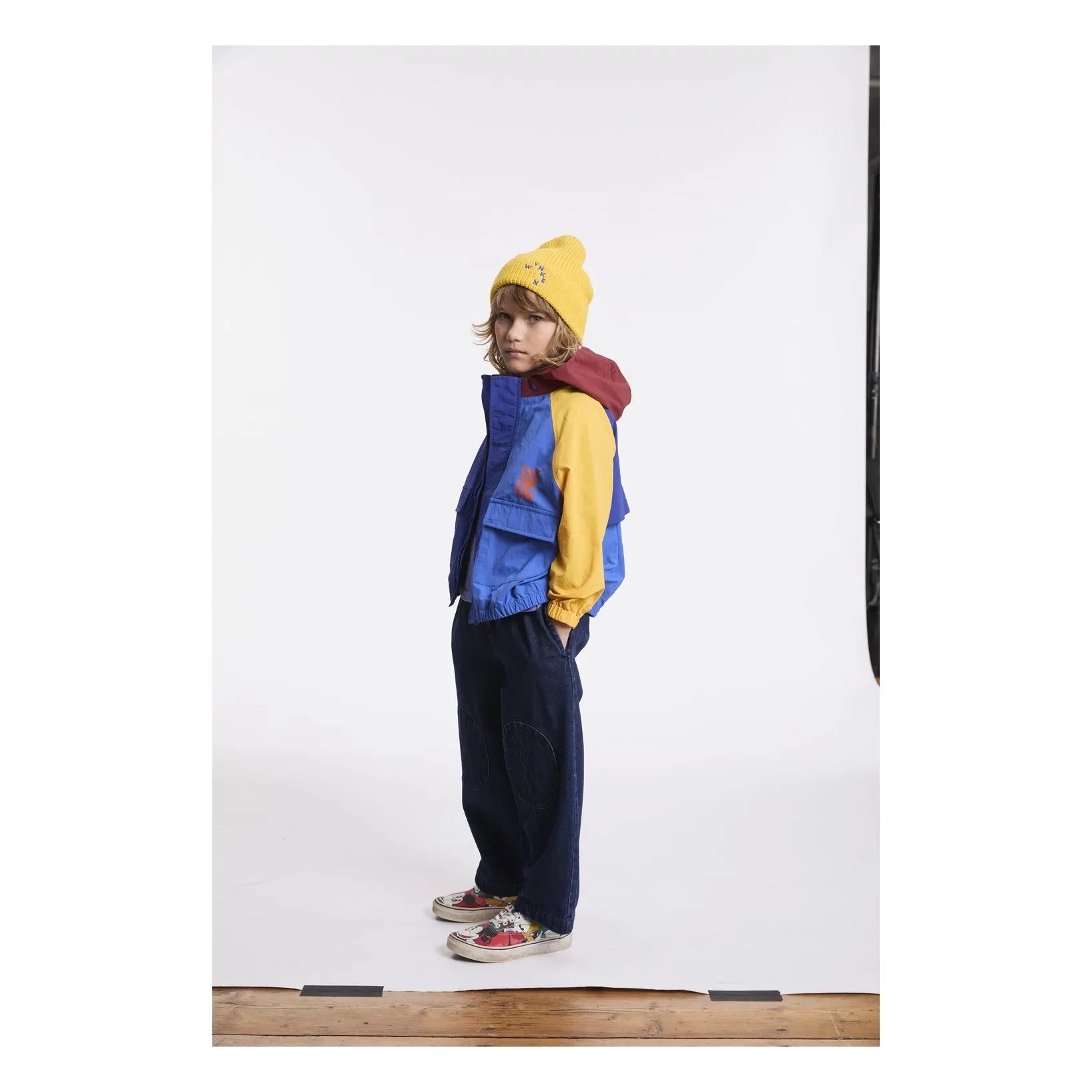 Wynken - Winddichte Jacke im Colour-Block-Design | Blau