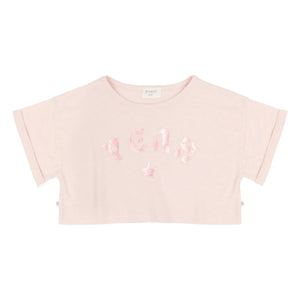 Jenest - Lizzy Yeah Crop T-Shirt Bio-Baumwolle | Blassrosa