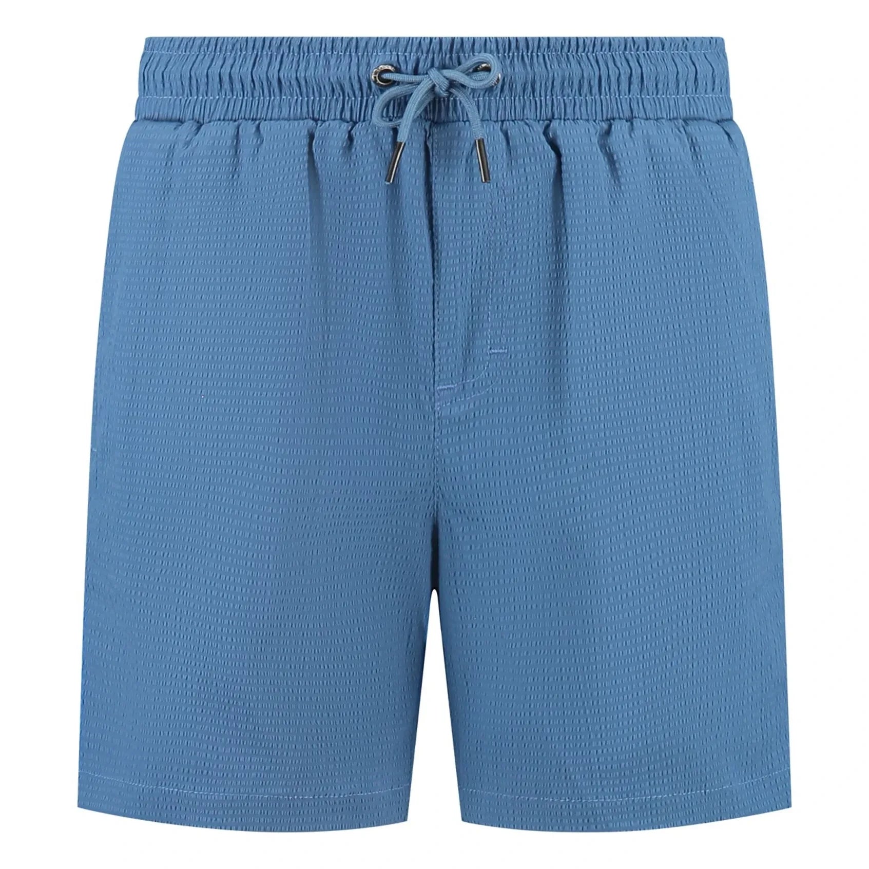 Beachlife - Seersucker Badeshorts | Blau