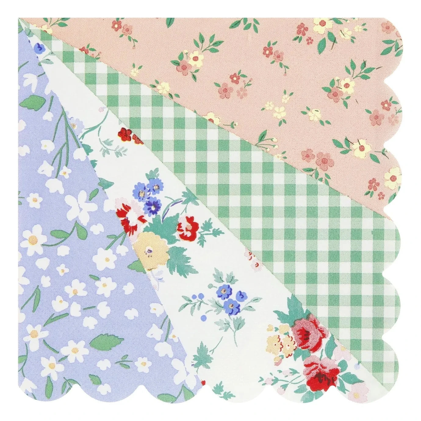 Meri Meri - Patchwork Papierservietten - 16er Set