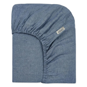 Editions Aimable - Doris fitted çarşaflar | Mavi Chambray