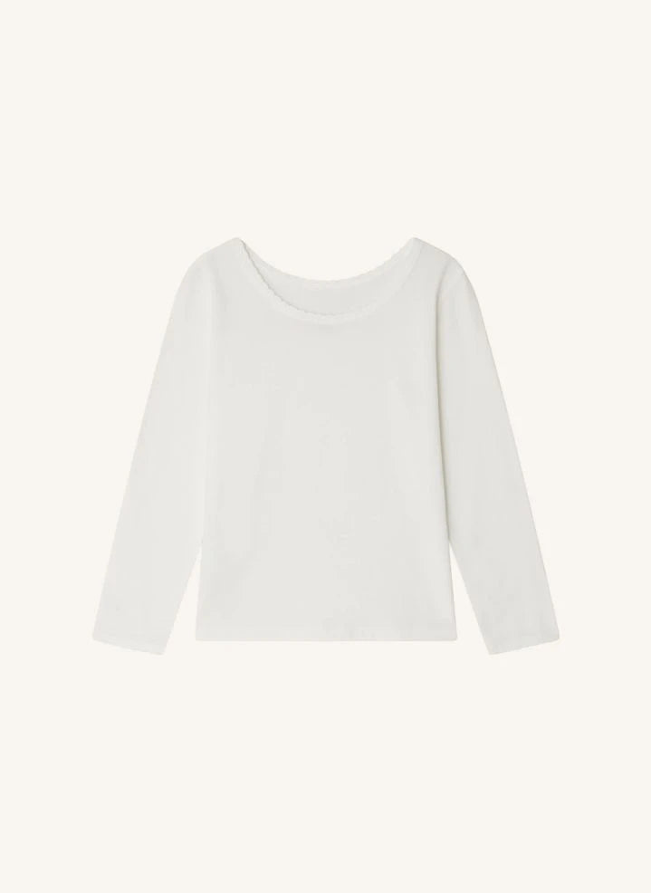 Bonpoint - Jibou Jersey Bio-Baumwoll-T-Shirt | Weiß