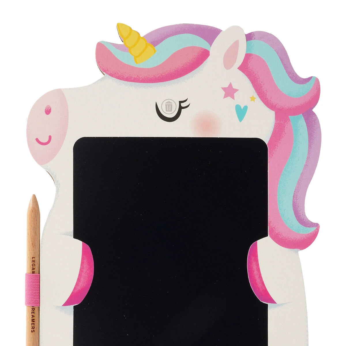 Legami - Tragbares Karton-LCD-Zeichentafel mit Einhorn - Magische Skizzenplatte