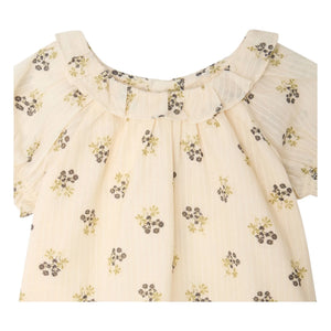 Bonpoint - Lara Fleurie Bluse aus Bio-Baumwolle | Ecru