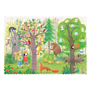 Londji - Beidseitiges Tag/Nacht-Waldpuzzle