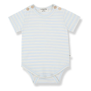 1+ in the family - Body Eloi Gestreift | Hellblau