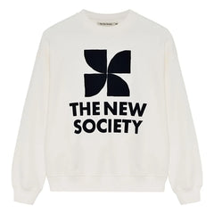 the new society - Sweatshirt aus Baumwolle | Weiß