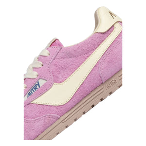 Autry – Windspin Low zweifarbige Sneakers aus Wildleder und Leder | Pink