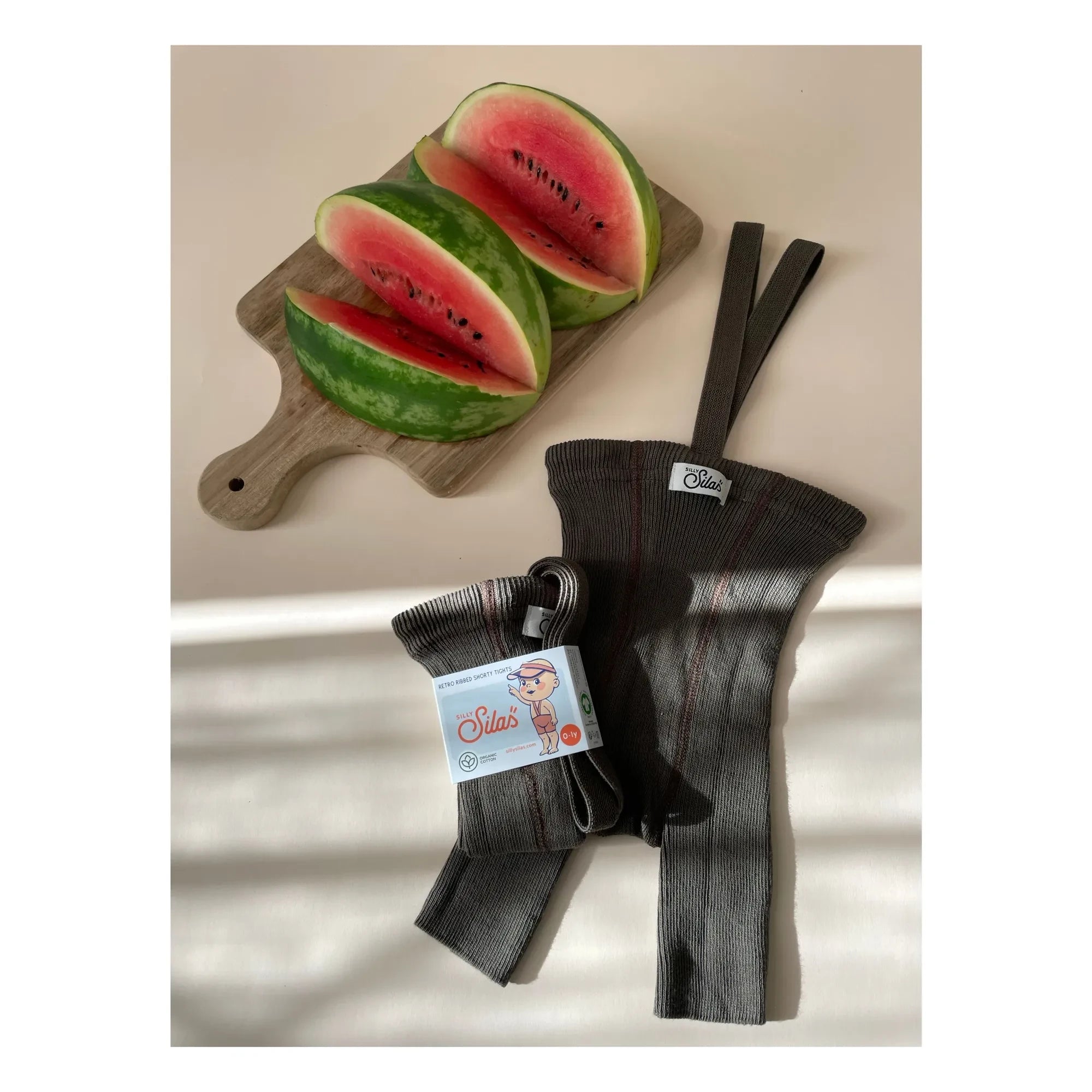 Silly Silas - Kurze Leggings aus Bio-Baumwolle | Braun