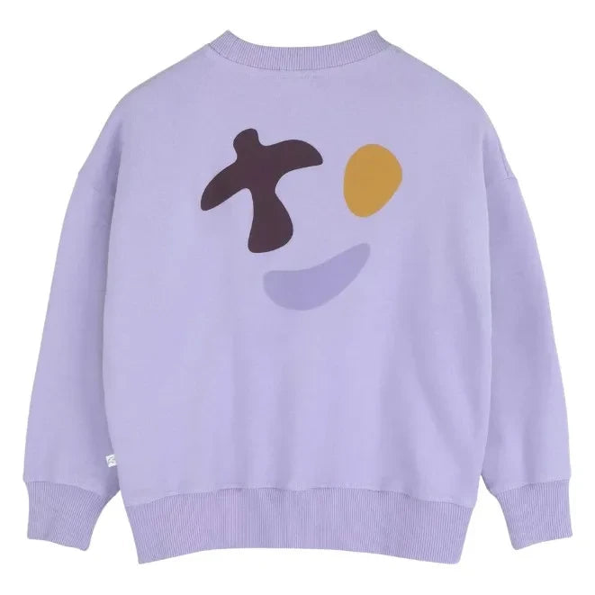 Jenest - Happy Bird Bio-Baumwoll-Sweatshirt | Flieder