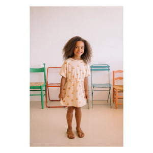 Studio Bohème - Yogi Choux Kleid aus Bio-Baumwolle | Beige