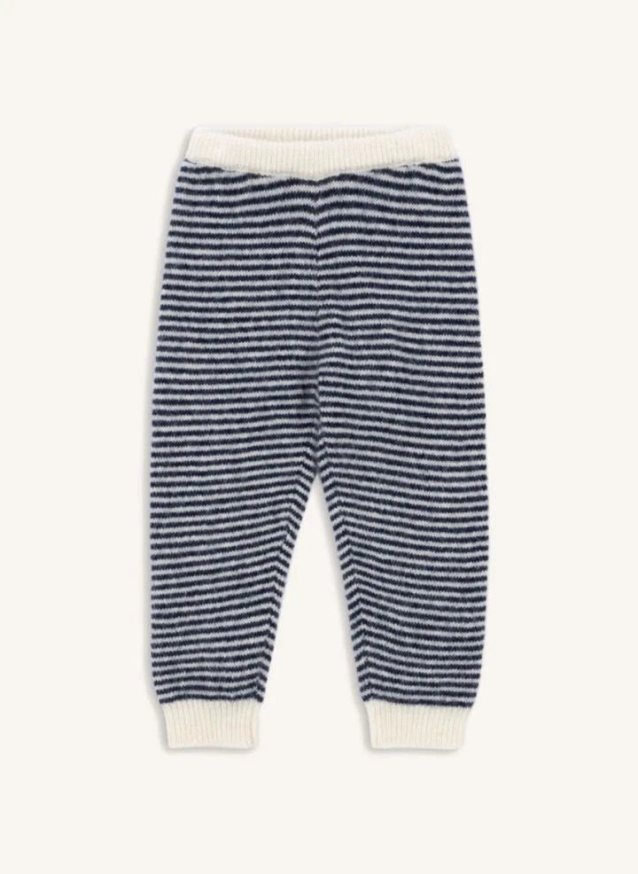 Konges Sløjd - Berle Gestreifte Wollhose | Blau