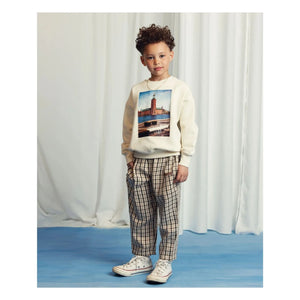 Mini Rodini - City Hall Bio-Baumwoll-Sweatshirt | Ecru