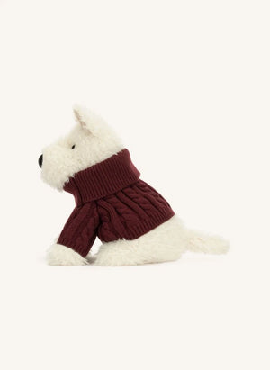 Jellycat - Munro Scottie Hund "Winterpulli" Plüsch