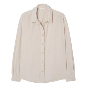 American Vintage - Padow Samt-Overshirt | Ecru