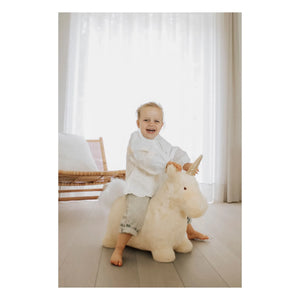 Wild & Soft - Springendes Einhorn | Creme