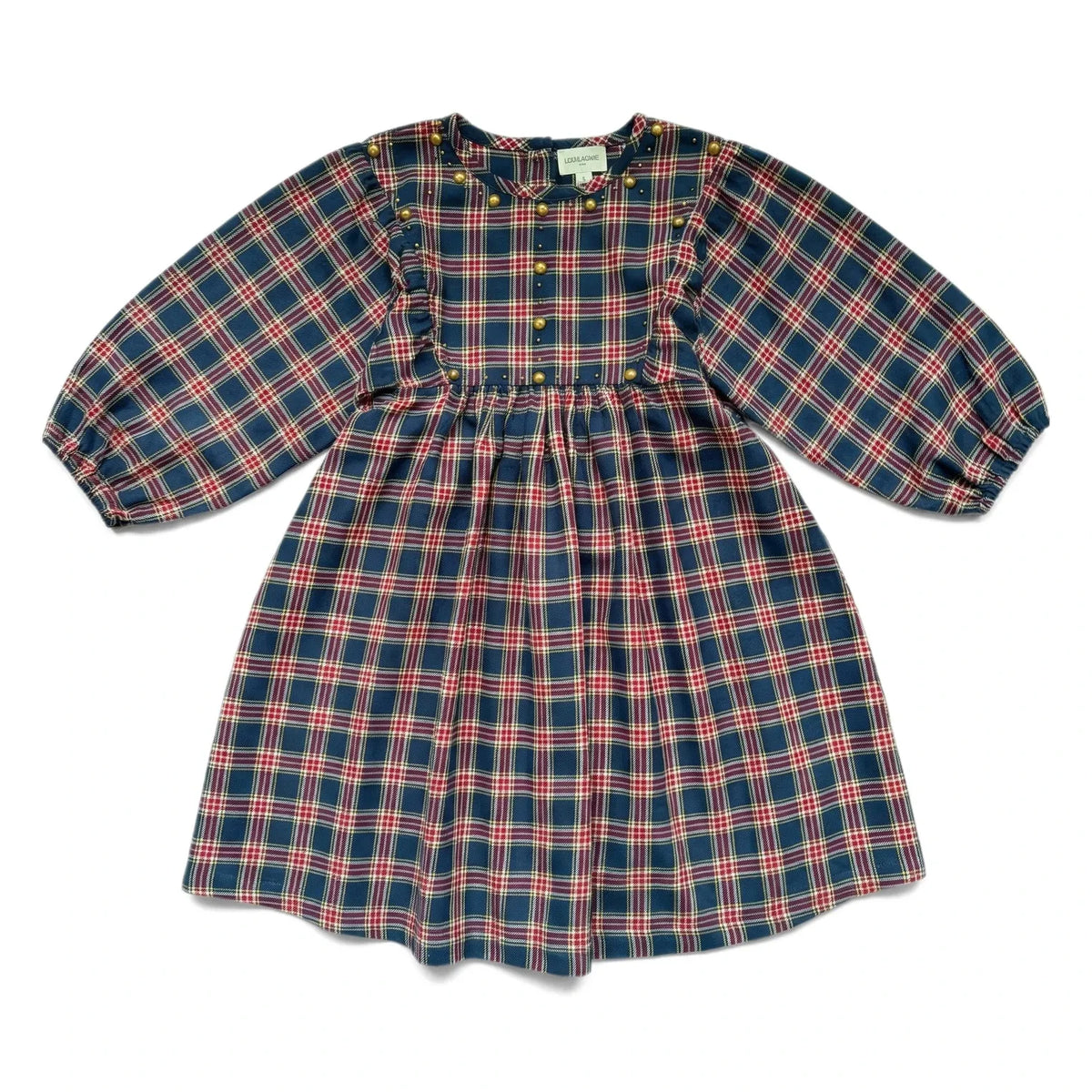 Louis Louise - Mahana Kariertes Kleid | Dunkelblau