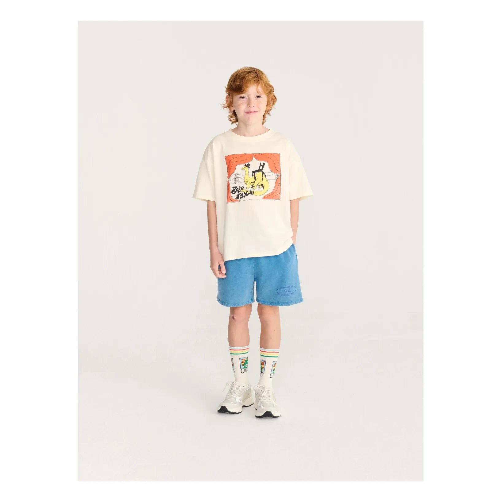 Bobo Choses – Bobo Taxi Bio-Baumwoll-T-Shirt | Ecru