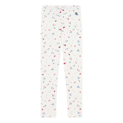 Petit Bateau - Blumen-Leggings | Weiß