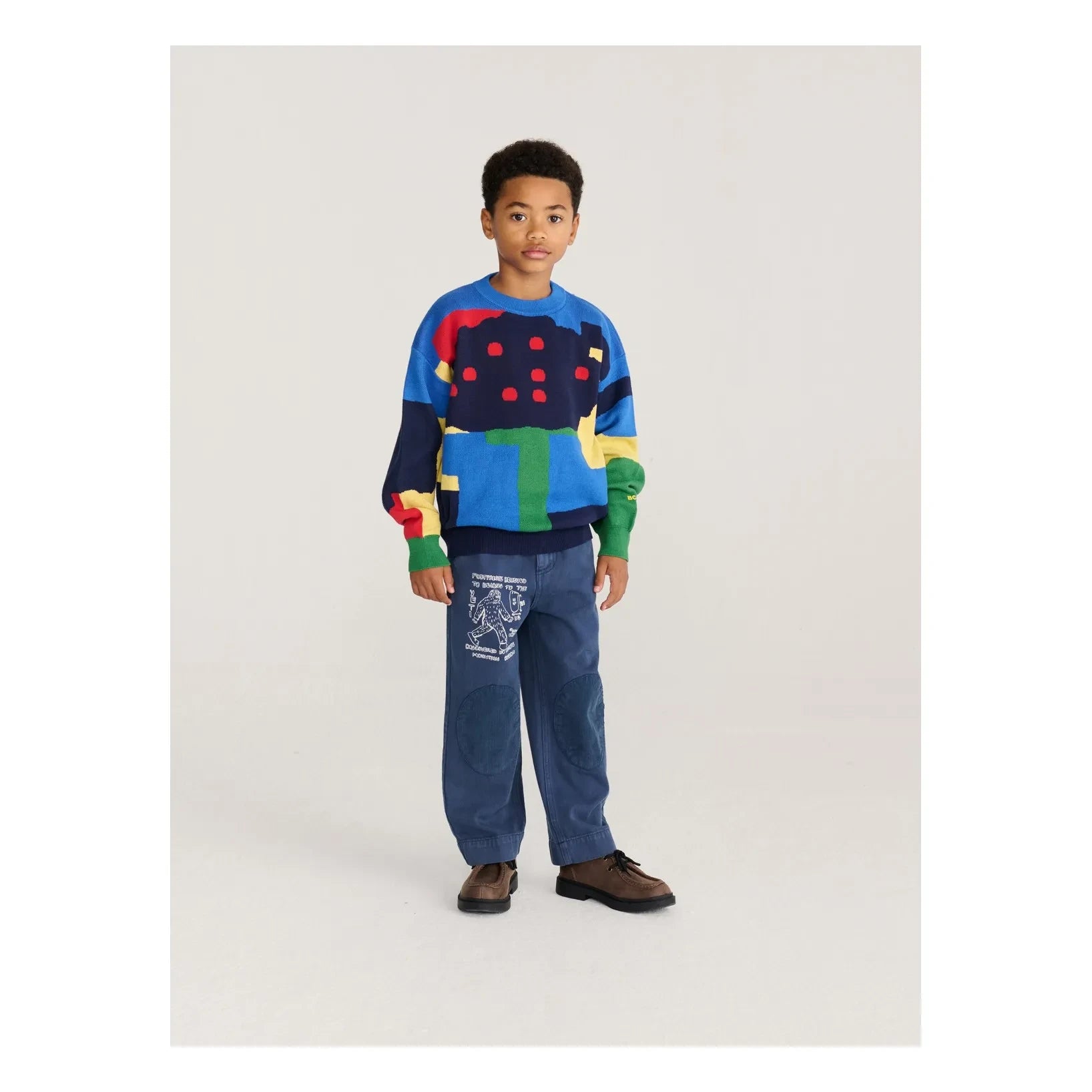 Bobo Choses – Camouflage-Pullover aus Bio-Baumwolle | Blau