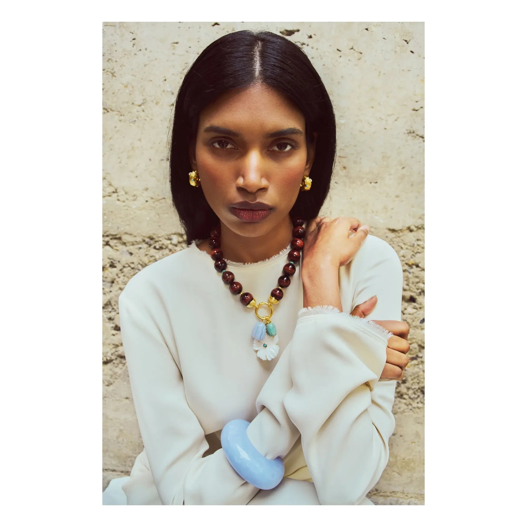 Lizzie Fortunato - Kahlo Ring-Ohrringe | Gold