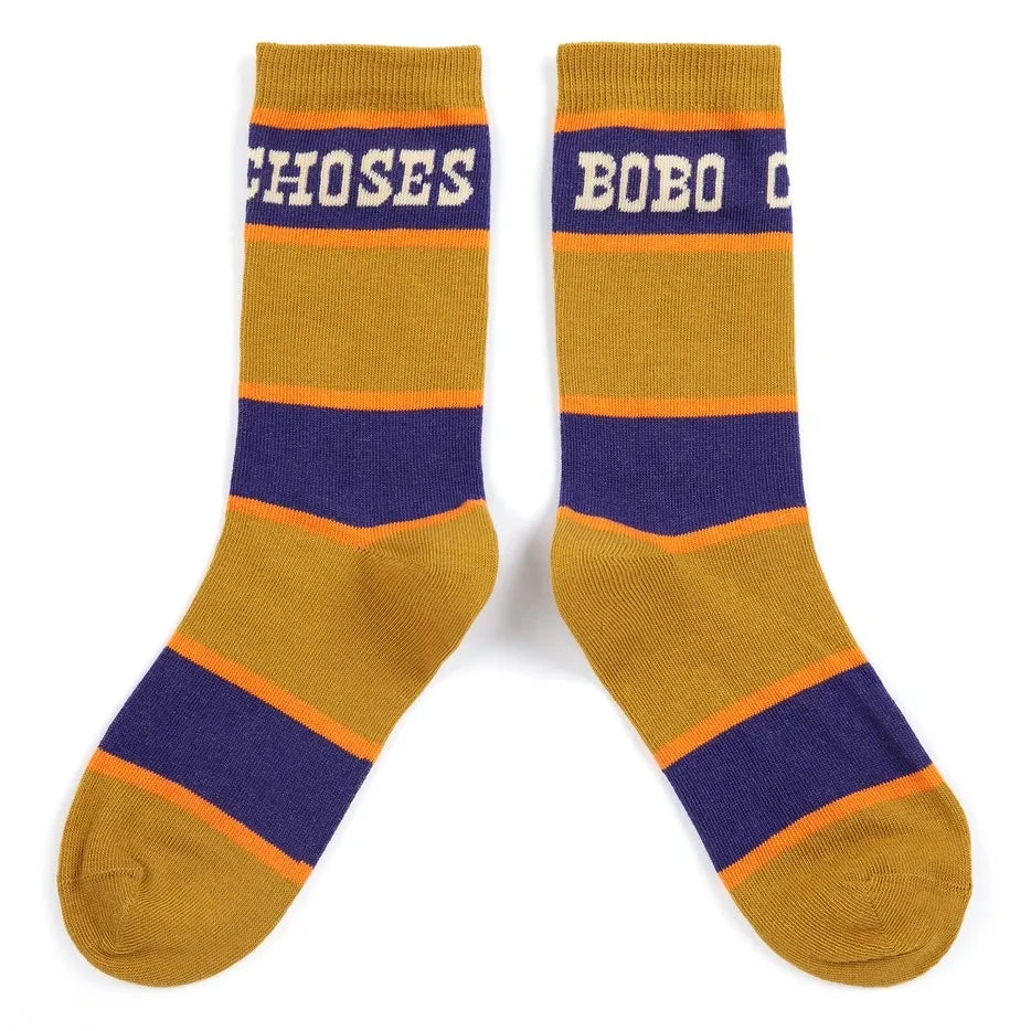 Bobo Choses – Gestreifte Socken aus Bio-Baumwolle | Oker